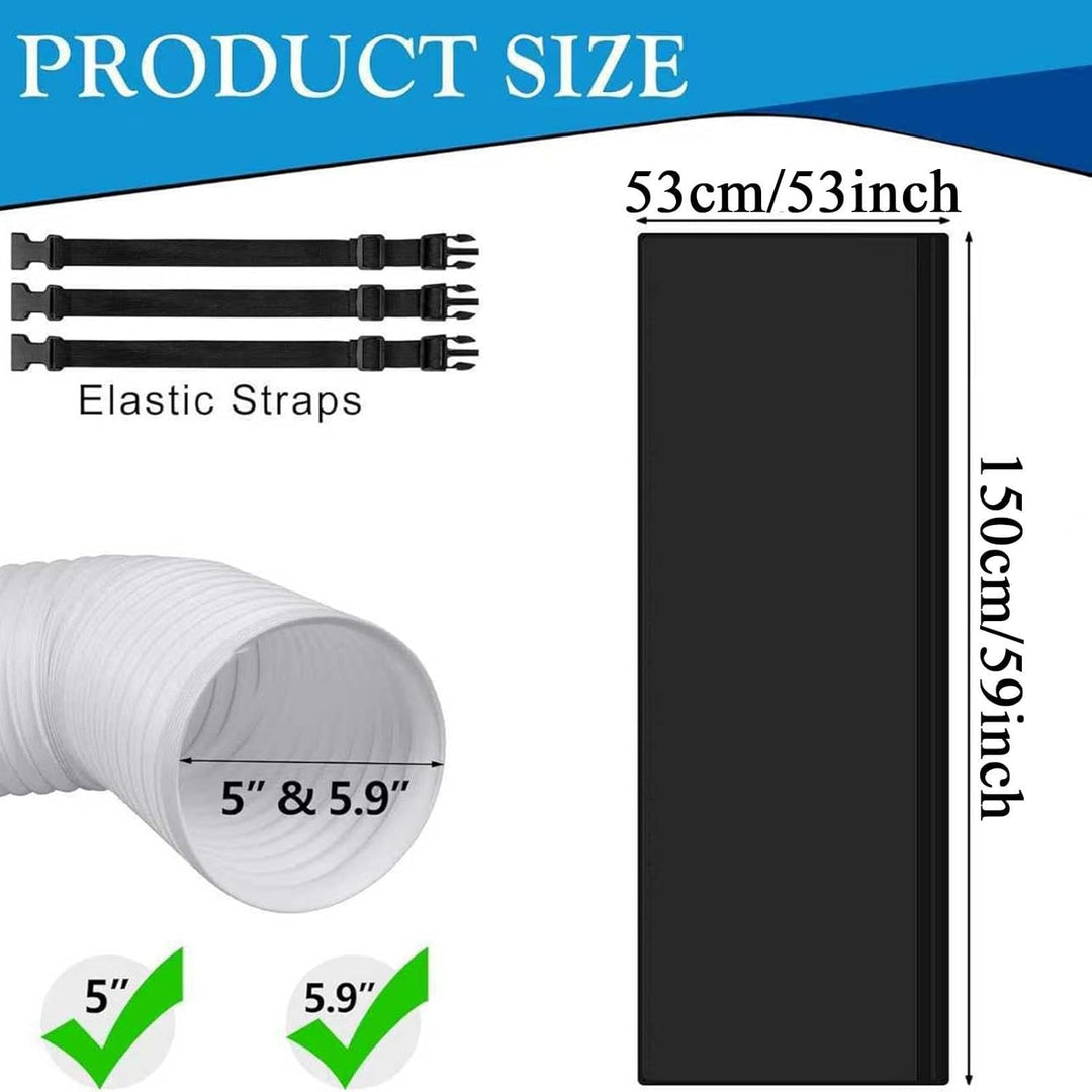 150x50cm Schlauch Abdeckung Für Tragbare Klimaanlage – Für 12,7cm &amp; 15cm Durchmesser Auspuff – Kl-im
