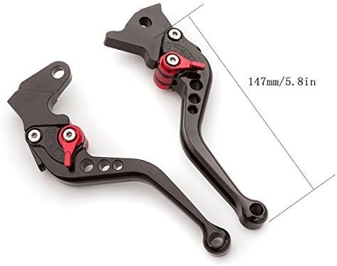 Motorrad Einstellbare Brems Kupplungshebel für MT03 MT-03 2006-2011, TDM 900 TDM900 2004-2006 Black