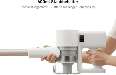 Xiaomi Vacuum Cleaner G20 – Leistungsstarker 150AW Akku-Staubsauger mit LED-Suchscheinwerfer, 12-Zyk