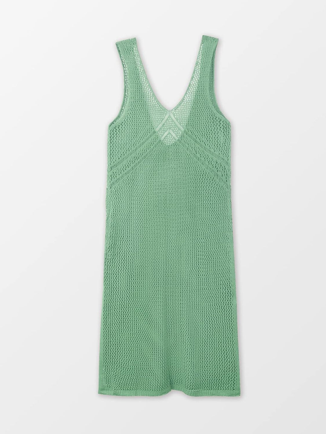 CUPSHE Damen Bikini Cover Up Strandkleid V Ausschnitt Ärmellos Lochmuster Seitenschlitz Sexy Strandp