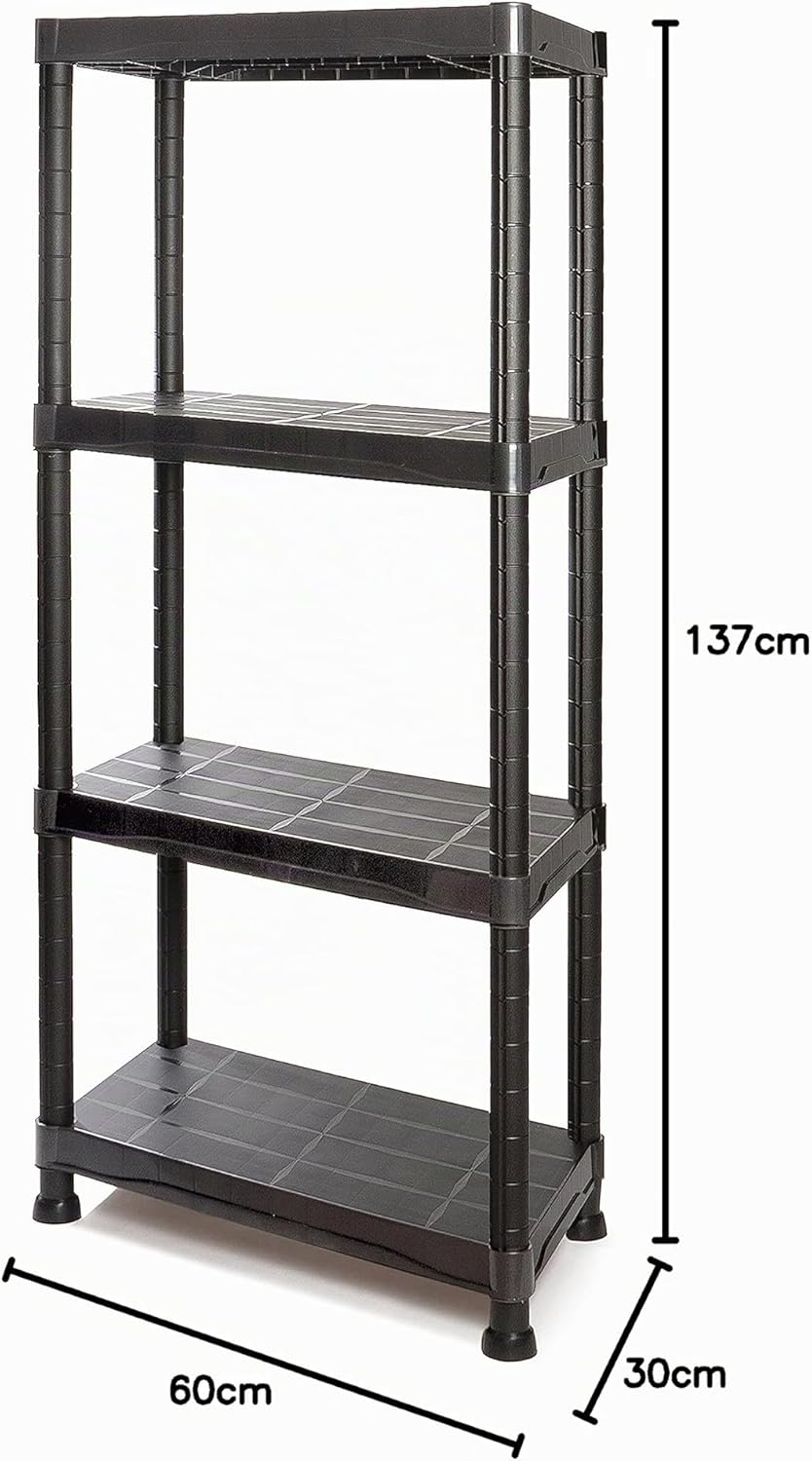 Tayg 634 Bausatz für Kunststoffregal Nr.634 4 Regale 600x300x1370mm, 4 Regale 600x300x1370mm