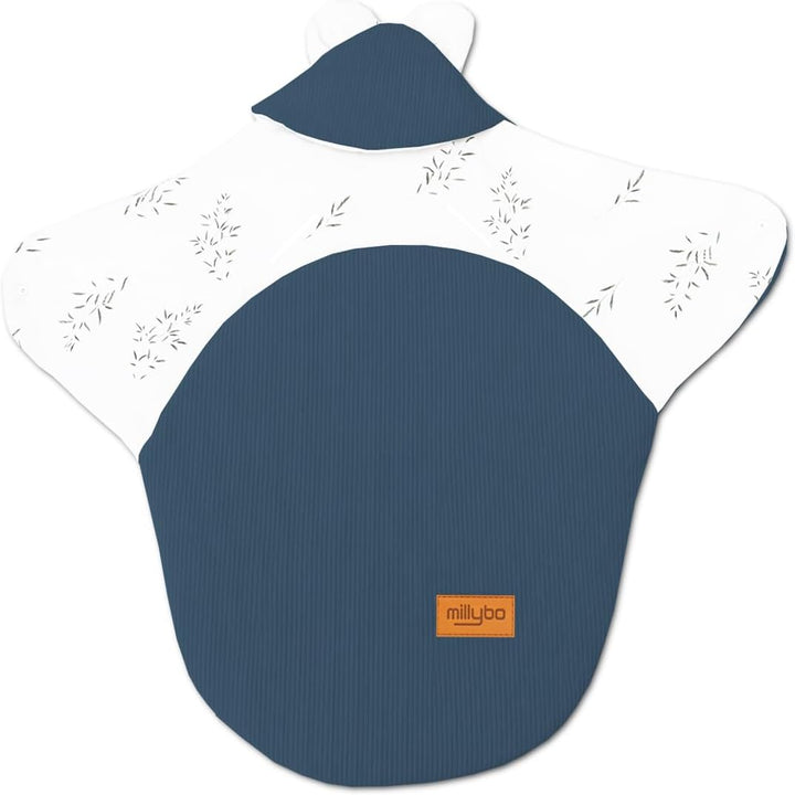 Baby Fusssack Einschlagdecke für Babyschale und Kinderwagen Blau, Blau