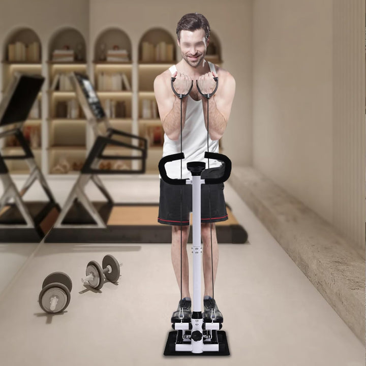 Twist Stepper,Swing Side Stepper mit Griff Seitliche Stufenmaschine mit Stützstangen Slim Up-Down-Si