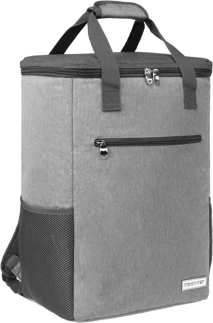 anndora Kühltasche hellgrau - Modellwahl 28 Liter - hellgrau meliert, 28 Liter - hellgrau meliert