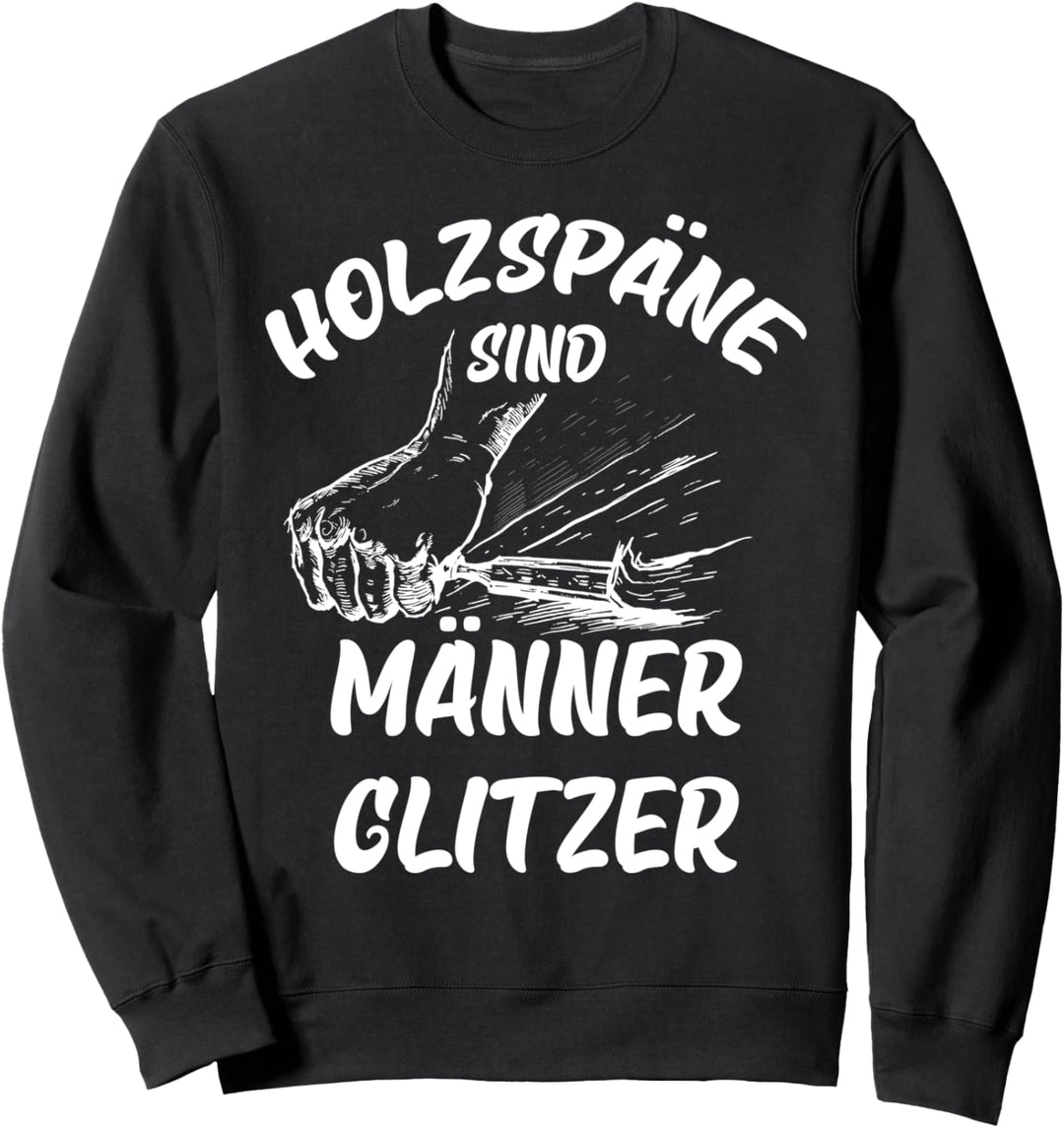 Holzspäne sind Männer glitzer Sweatshirt