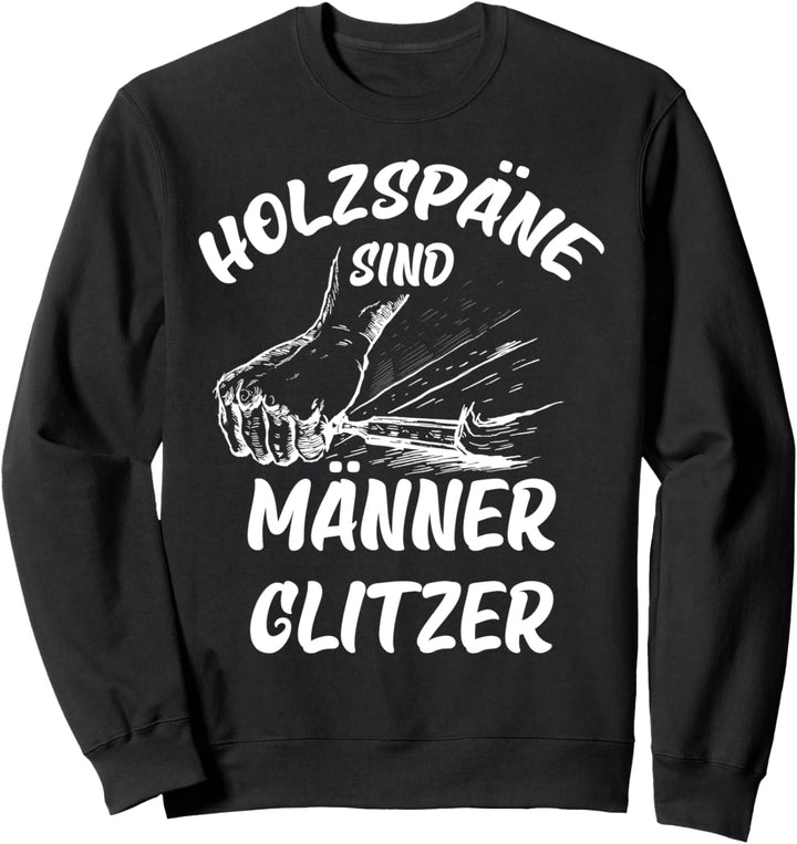 Holzspäne sind Männer glitzer Sweatshirt