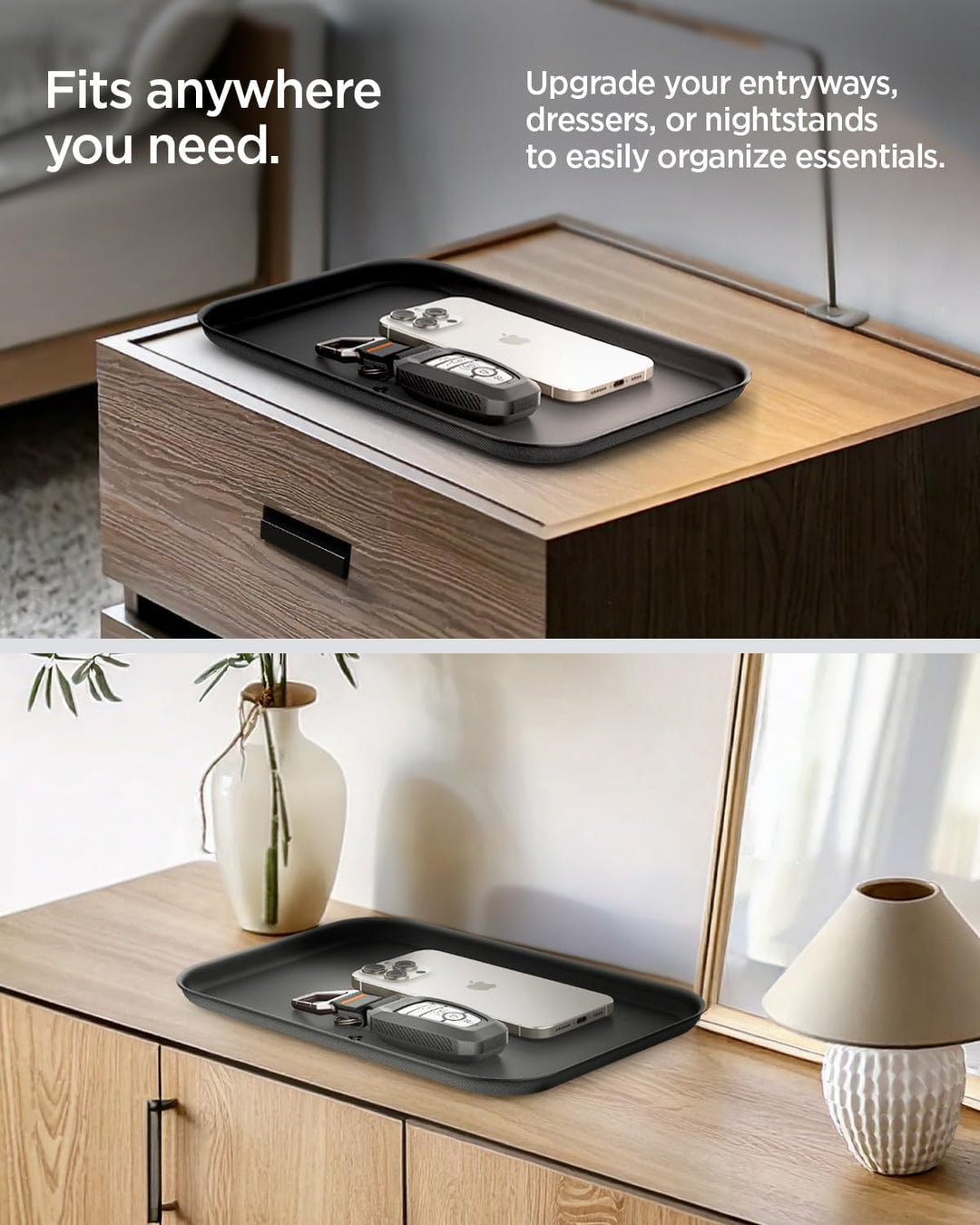 Spigen Ablageschale für Schlüssel und Geldbörse, Organizer Schale für Büro und Küche [Elegantes & Vi