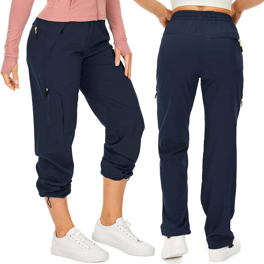 yeyity Wanderhose Damen Leichter Quick Dry Outdoorhose Atmungsaktiv Cargohose UV-Schutz Trekkinghose