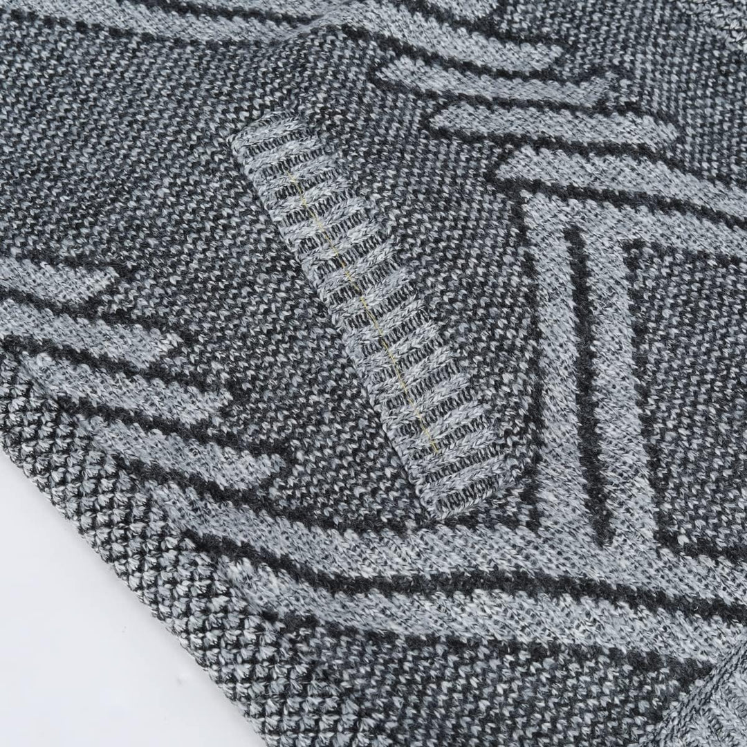 Sliktaa Herren Strickjacke Festival Cardigan Warm Trachtenjacke Mode Schlichter Pullover Langarm Swe