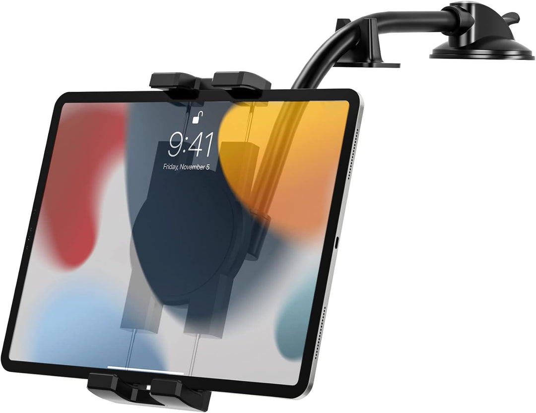 woleyi Armaturenbrett Tablet Autohalterung Flexibel, KFZ Dash iPad Halter Saugnapf mit Schwanenhals