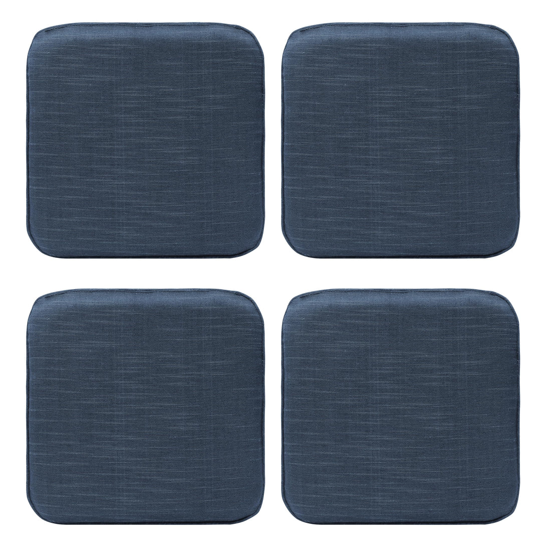 RACE LEAF 4er Set Memory Foam Anti-Rutsch-Stuhlkissen 40,5x40,5 cm, Sitzkissen, wasserfeste Oberfläc