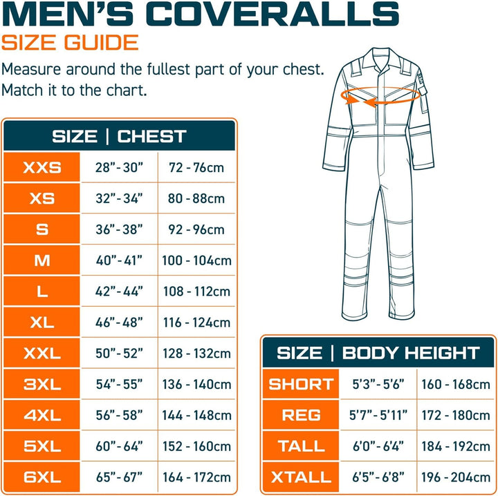 Portwest FR21 Leichter Anti-Statik Flammenresistenter Overall Grau L, Grau L