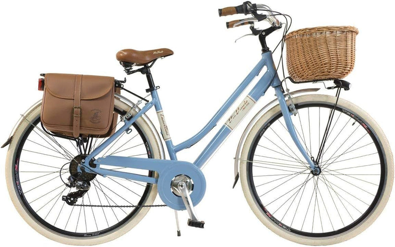 Via Veneto by Canellini Fahrrad Citybike CTB Damen Vintage Retro Via Veneto Aluminium Blau 50, Blau