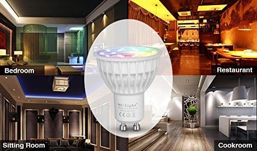 LIGHTEU®, 12x 4W GU10 RGB + CCT LED-Strahler Farbwechsel und CCT WW CW Temperatur einstellbar, origi