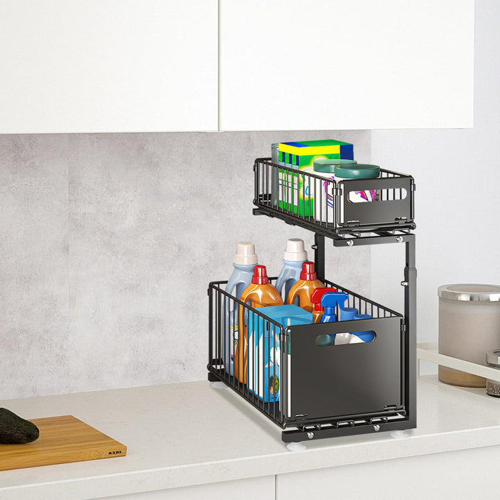 Küchenschublade, ausziehbare Schrank-Organizer, ausziehbare Schubladen, ausziehbare Regale für die O