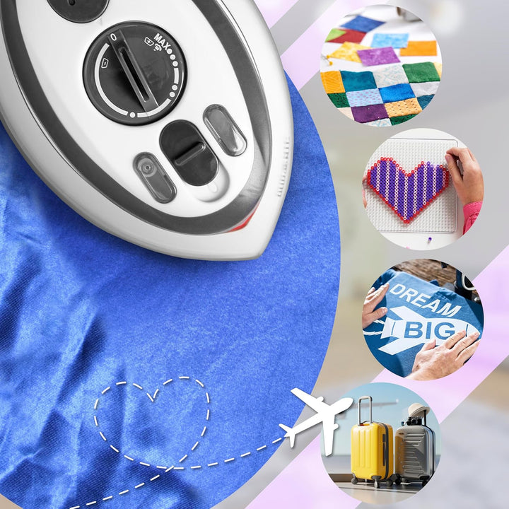 Duronic SI3 WE Mini Reisebügeleisen, 400W Mini Bügeleisen, Dampfbügeleisen 35ml Wassertank, kleines