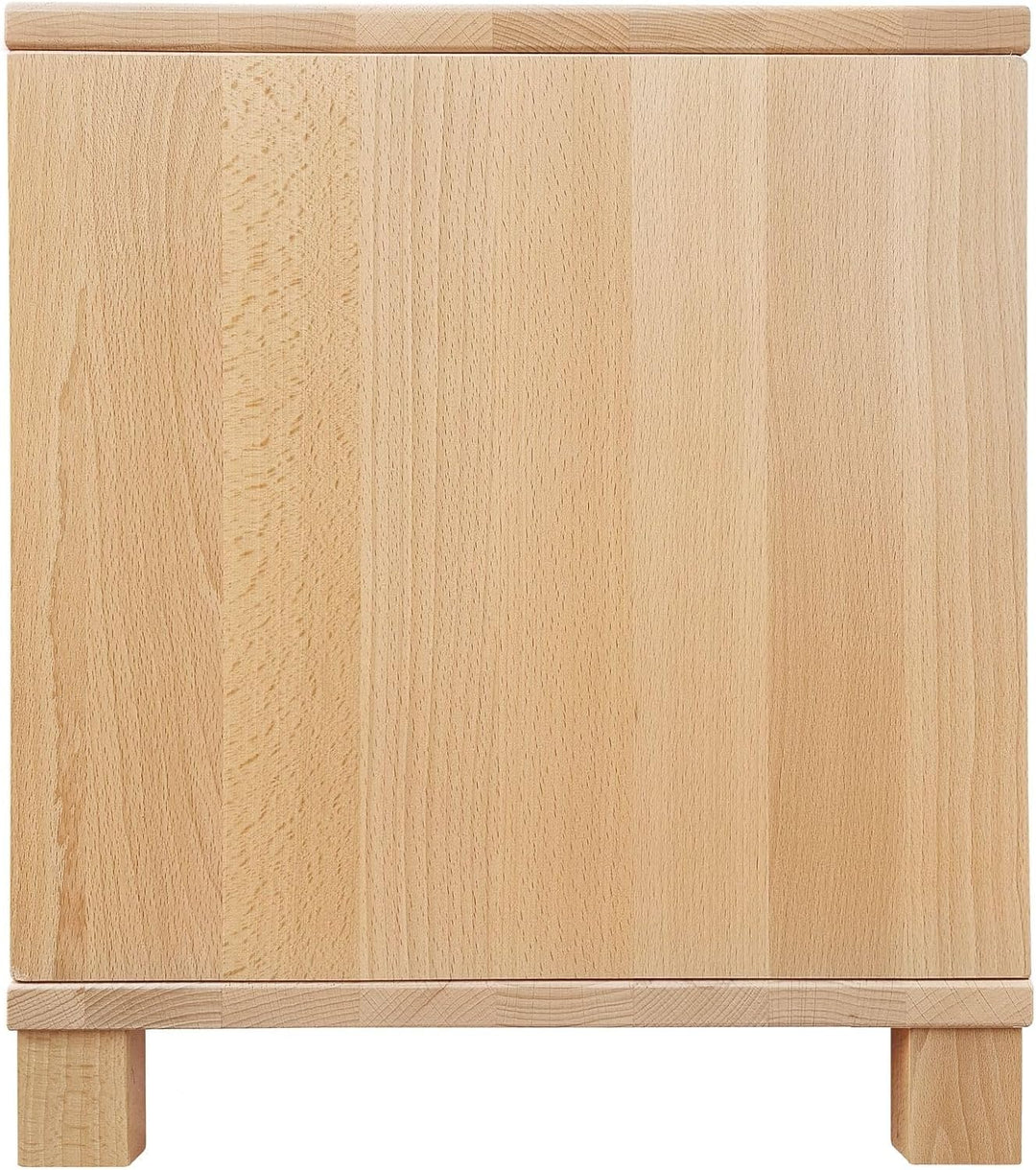 Erst-Holz Nachttisch Buche Nachtkästchen Bettkommode Nachtschrank mit Schublade 90.20-K43