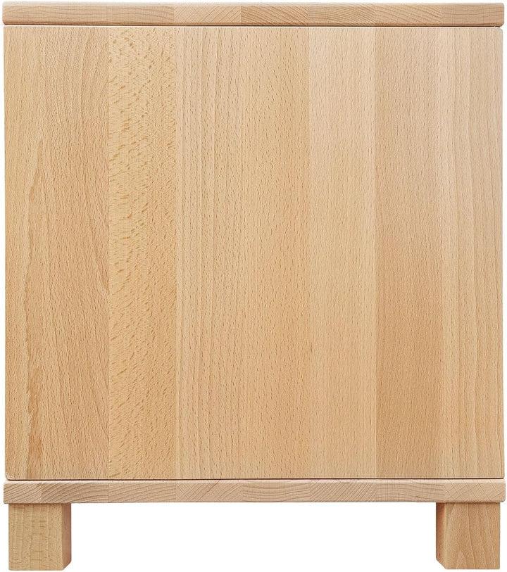 Erst-Holz Nachttisch Buche Nachtkästchen Bettkommode Nachtschrank mit Schublade 90.20-K43