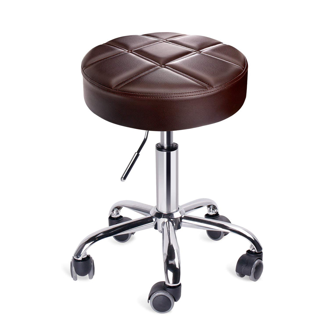 Leader Accessories Drehhocker höhenverstellbar Rollhocker Funktionaler Arbeitshocker Studiohocker im