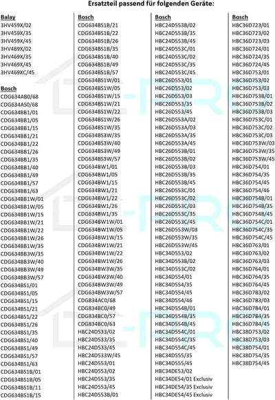 DL-pro Wassertankreparatursatz für Bosch Siemens 12004156 Reparaturset für Wassertank für Dampfgaröf