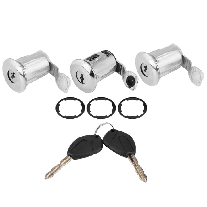KSTE Auto Barrel Lock set, 252522 Auto Türschloss Schliesszylinder Set mit Schlüssel Türschloss Schl