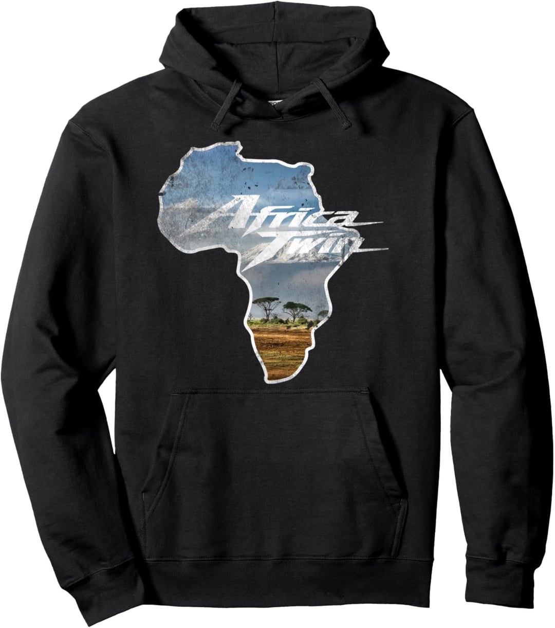 Africa Touring Twin Bike Off-Road & Cross-Kontinent Pullover Hoodie