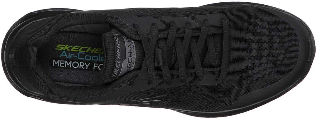 Skechers Herren Dyna-air-pellandKlassische und professionelle Schuhe 40 EU Black Mesh Synthetic Blac