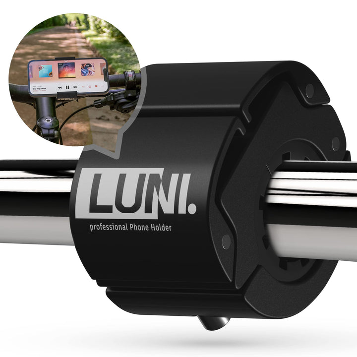 LUNI professional® Handyhalterung Fahrrad aus Aluminium [100% rüttelfest] 2024 Universal Smartphone