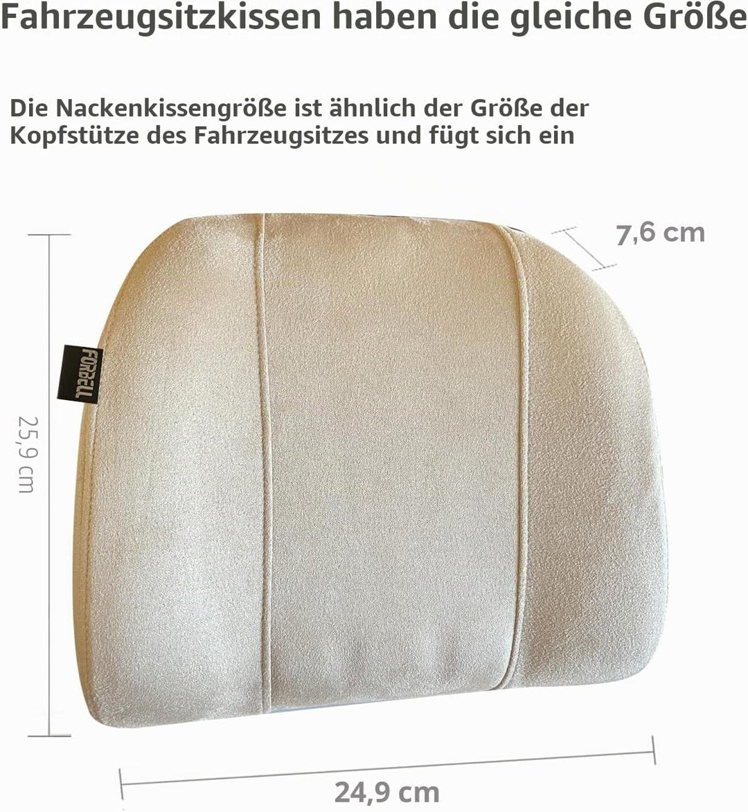 Forbell Auto Kopfstütze Nackenkissen Zubehör Kissen Memory Baumwolle Autozubehör Kopfstütze Kissen K