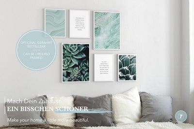 Papierschmiede® Mood Poster Set Green Resistance, Bilder Wohnzimmer Deko Schlafzimmer, 2x DIN A2 und