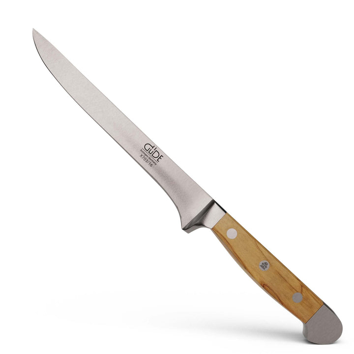 Güde X703/16 Solingen - Ausbeinmesser geschmiedet, 16 cm, Olivenholz, ALPHA OLIVE, Doppelkropf, Hand
