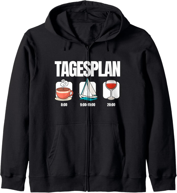 Segeln Tagesplan Kapuzenjacke