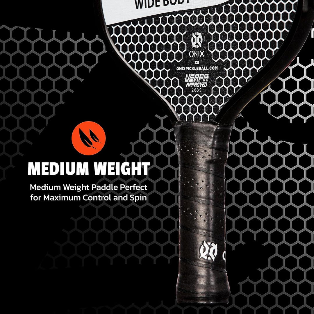 Onix Pickleball-Paddel aus Kohlefaser, Graphit, Z5, mit gepolstertem Komfortgriff, USA Pickleball zu