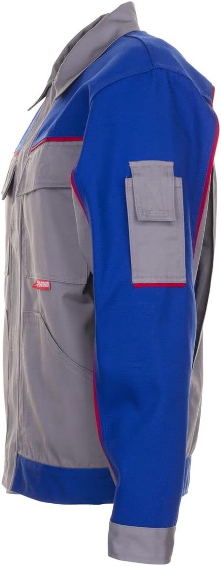 Planam Highline Herren Bundjacke zink kornblau rot Modell 2313 Grösse 54 Zink/Kornblau/Rot 54, Zink/