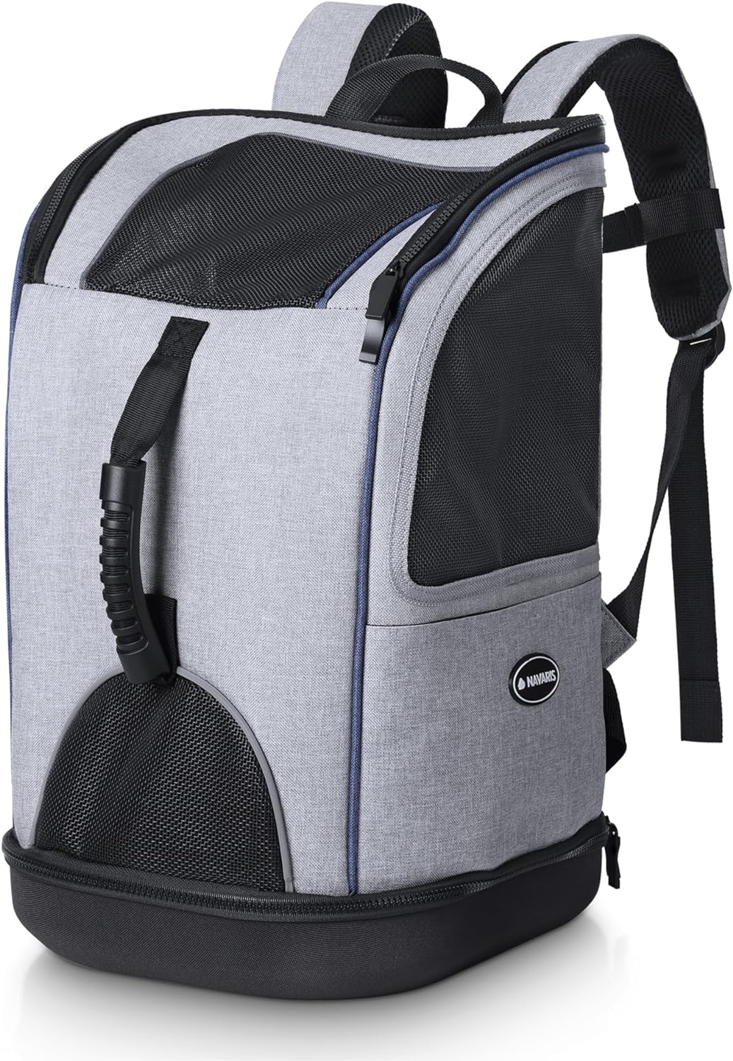 Navaris 2in1 Rucksack für Hund Katze gepolstert - Hunderucksack Katzenrucksack - Tragetasche - 30 x
