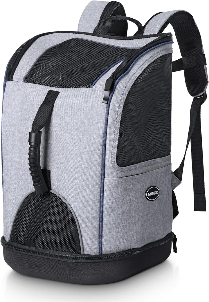 Navaris 2in1 Rucksack für Hund Katze gepolstert - Hunderucksack Katzenrucksack - Tragetasche - 30 x