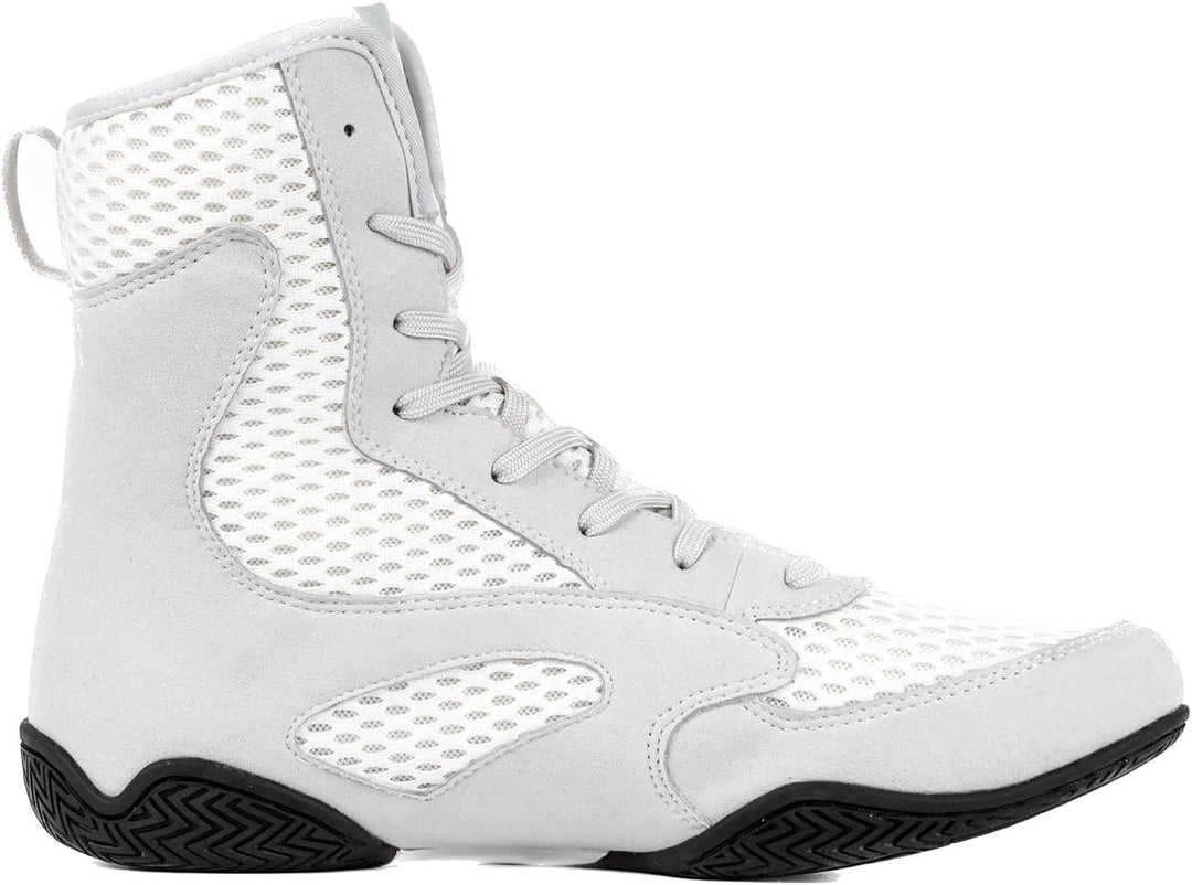 Venum Unisex Contender Boxing ShoesVENUM Boxenschuhe – Schwarz/Weiss 8.5 Men/ 10 Women Weiss Grau, 8