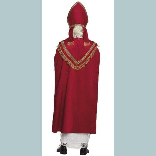 Boland 56840 - Kostüm Sankt Nikolaus, Gr. L/XL, Gewand, Umhang und Mütze, Weihnachtsmann, Bescherung