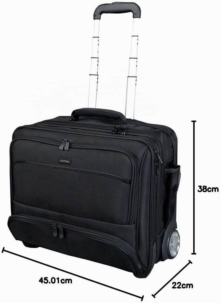 Lightpak Koffer Lightpak 46115 - Business Laptop Trolley Sky, aus Schwarzem Nylon 47 cm 40 liters Sc