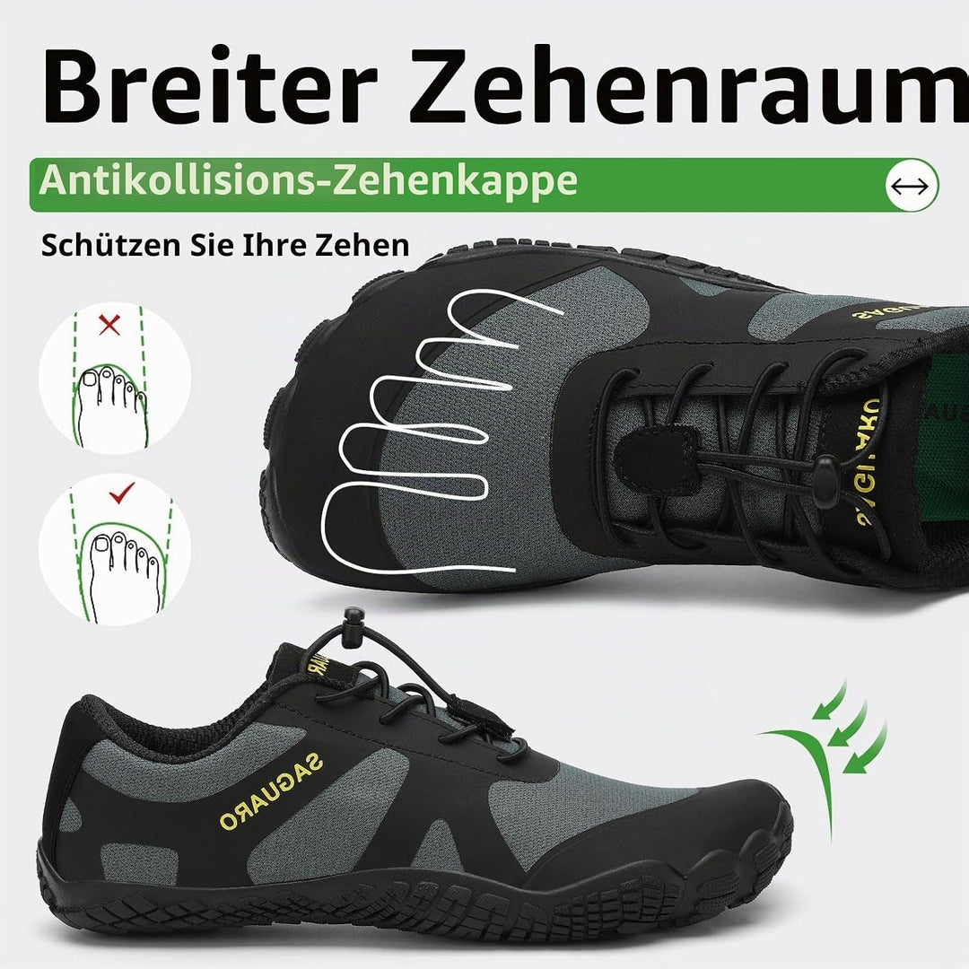 SAGUARO Herren Damen Barfussschuhe Wanderschuhe Traillaufschuhe Minimalistische Outdoor Wassersports