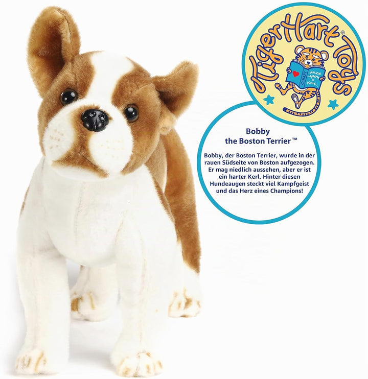 Bobby The Boston Terrier Boxer - 14 Inch Stuffed Animal Plush