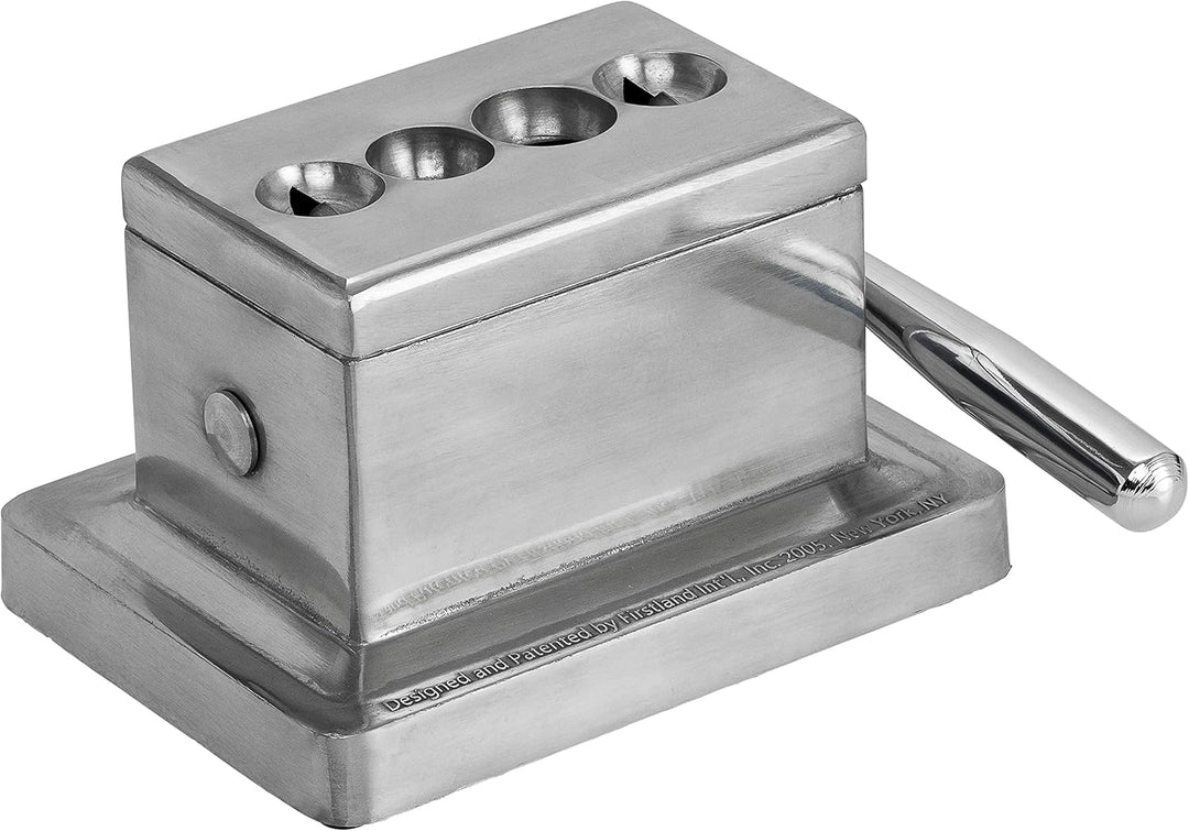 Quality Importers Trading Co. Quad Tisch-Zigarrenschneider Silber, Silber