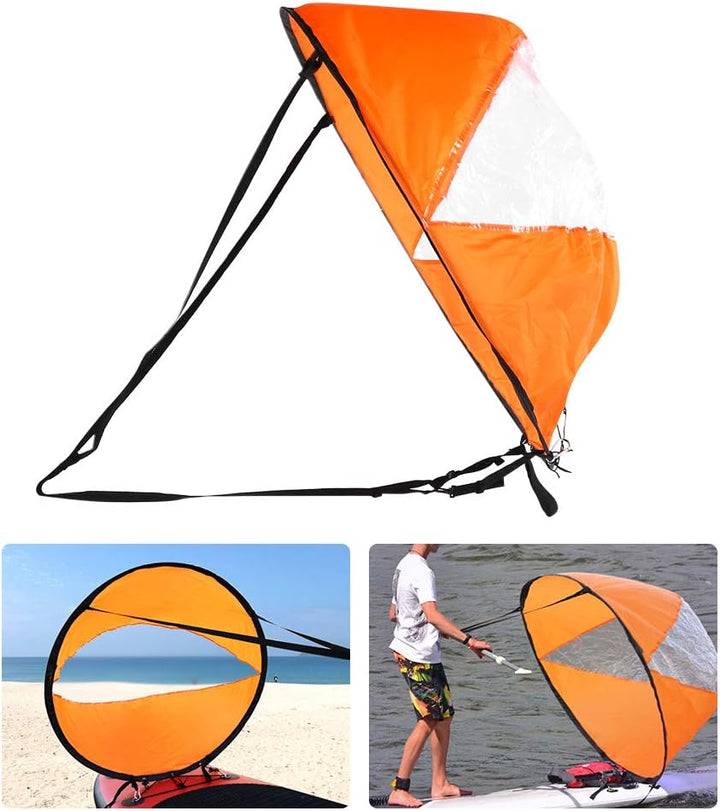 Faltbares, Umweltfreundliches, Hochtransparentes Kajak-Segel für Abenteuer-Kanu-Schlauchboote, Tragb