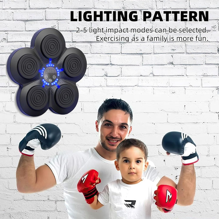 Smart Music Electronic Boxing Machine mit Lichtern und Bluetooth-Sensor - Musik-Boxmaschine für Erwa