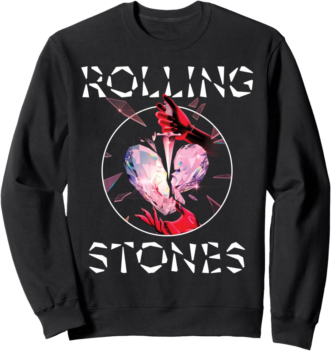 Offizielle The Rolling Stones HD Prism Heart Sweatshirt