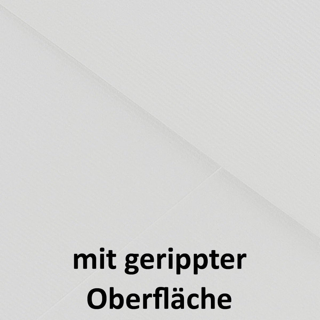 100x Briefumschläge DIN C5-16,2 x 22,9 cm - Weiss mit gerippter Struktur - 100 Gramm pro m² - Kuvert