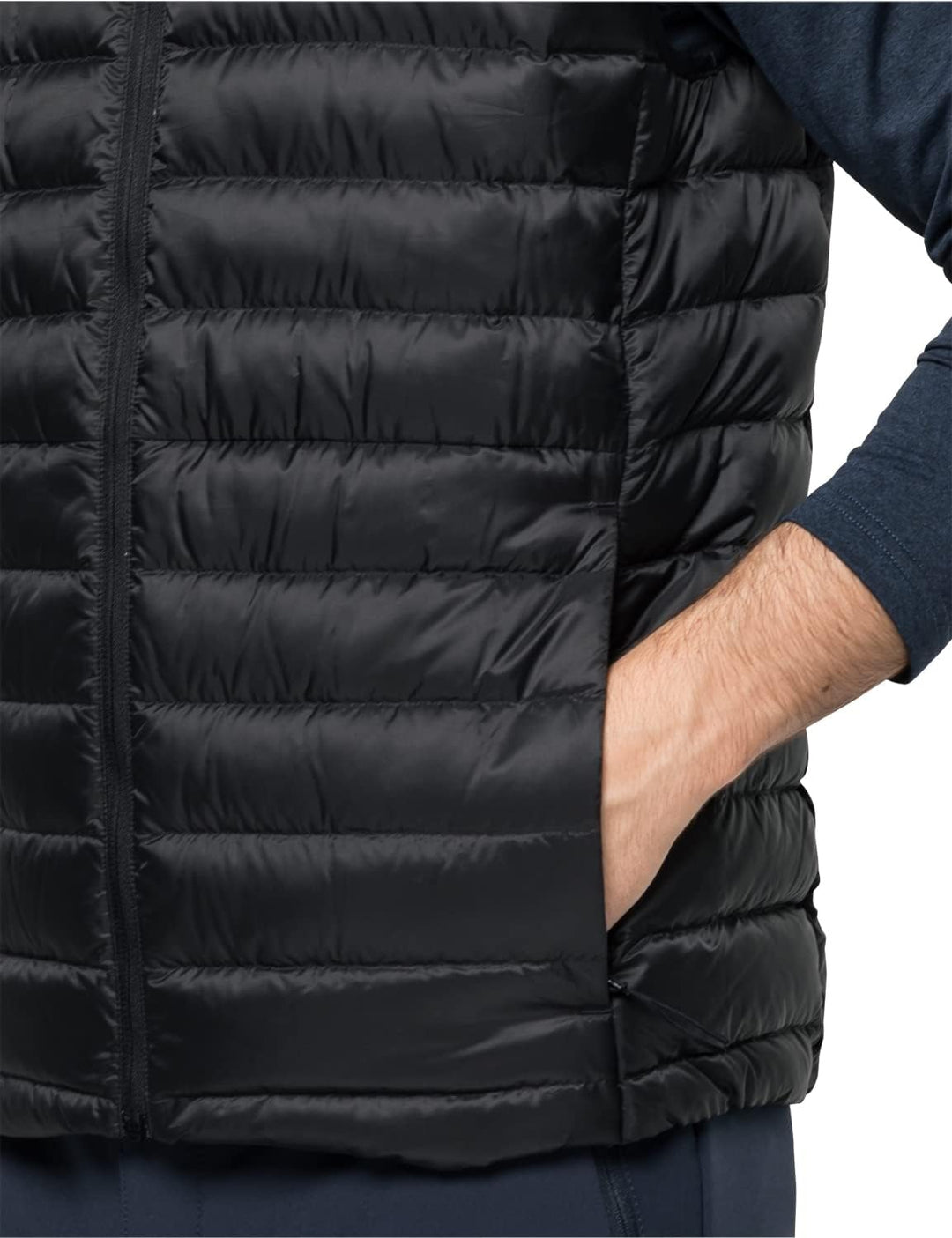 Jack Wolfskin Herren Pack & Go Down Vest M Weste, Schwarz