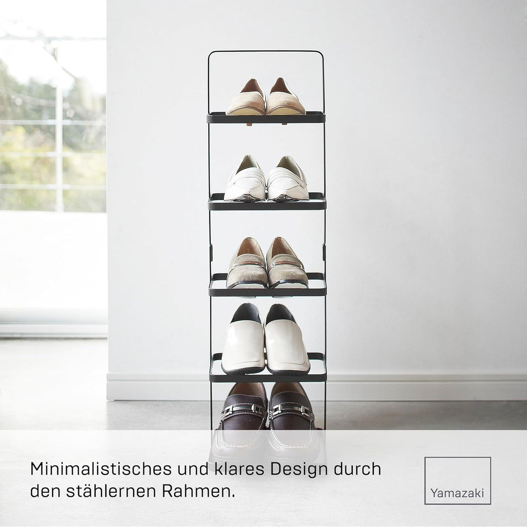 Shoe rack small - Tower - black Schwarz Single, Schwarz Single