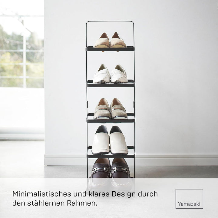 Shoe rack small - Tower - black Schwarz Single, Schwarz Single
