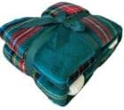 Daunex Kuscheldecke Tartan (grün, 150 x 200 cm) Grün 150 X 200 CM, Grün 150 X 200 CM